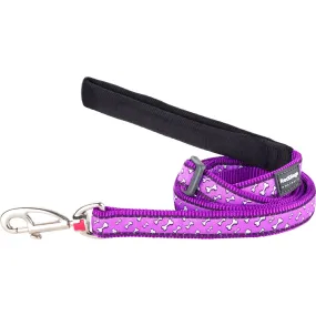 Flying Bones Purple Leash