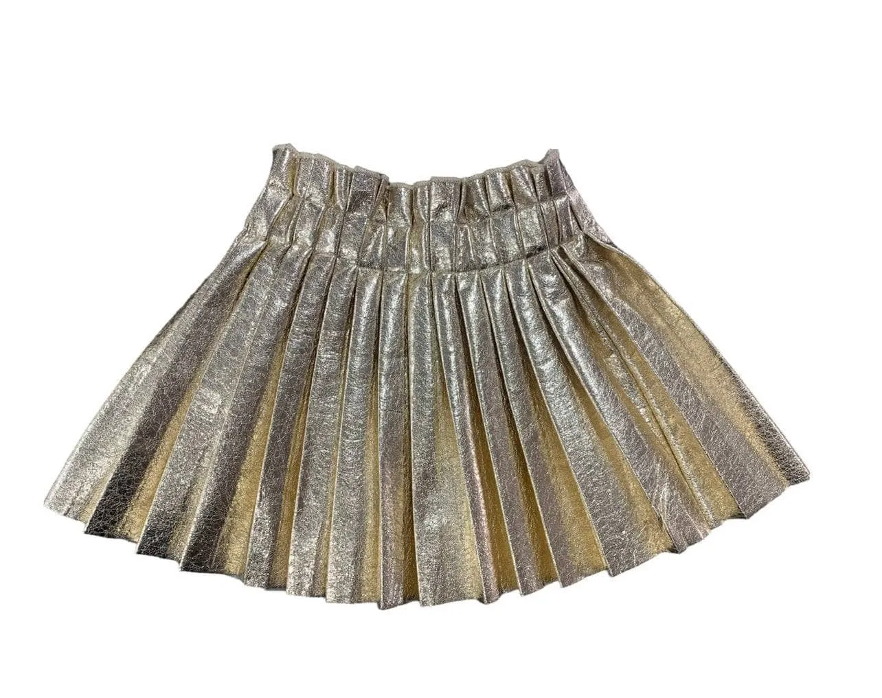 Foil Pleated Skirt