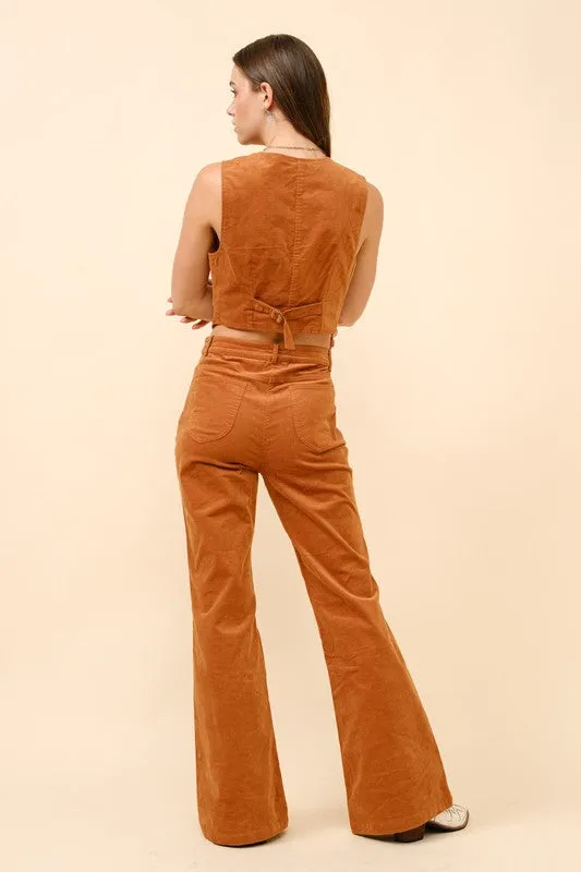 Ginger Snap Corduroy Pant & Vest Set