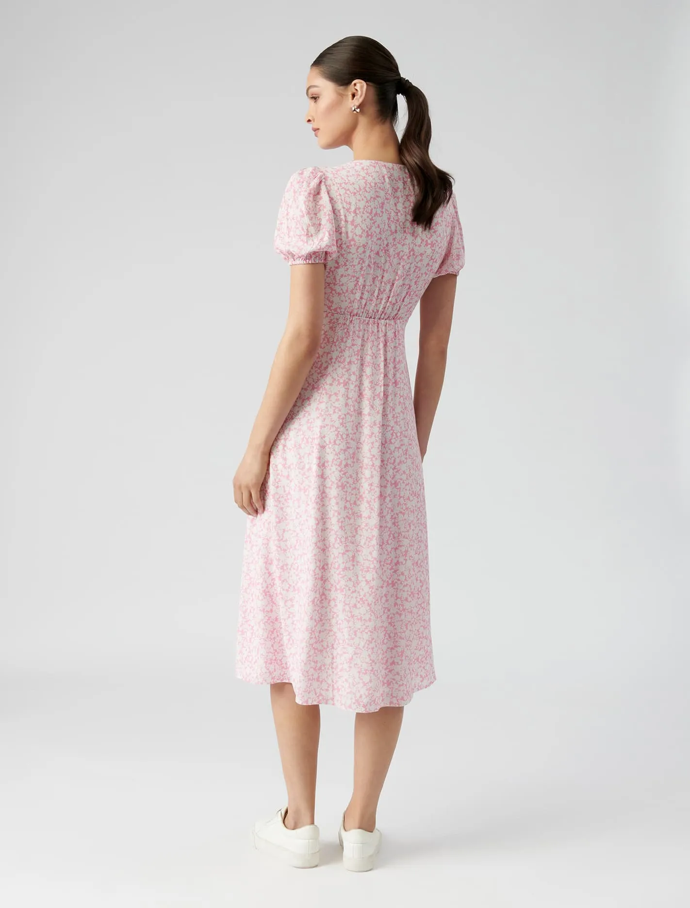 Giselle Tie Front Midi Dress