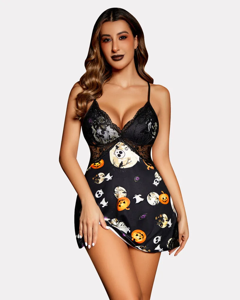 Halloween Lingerie Lace Sleepwear