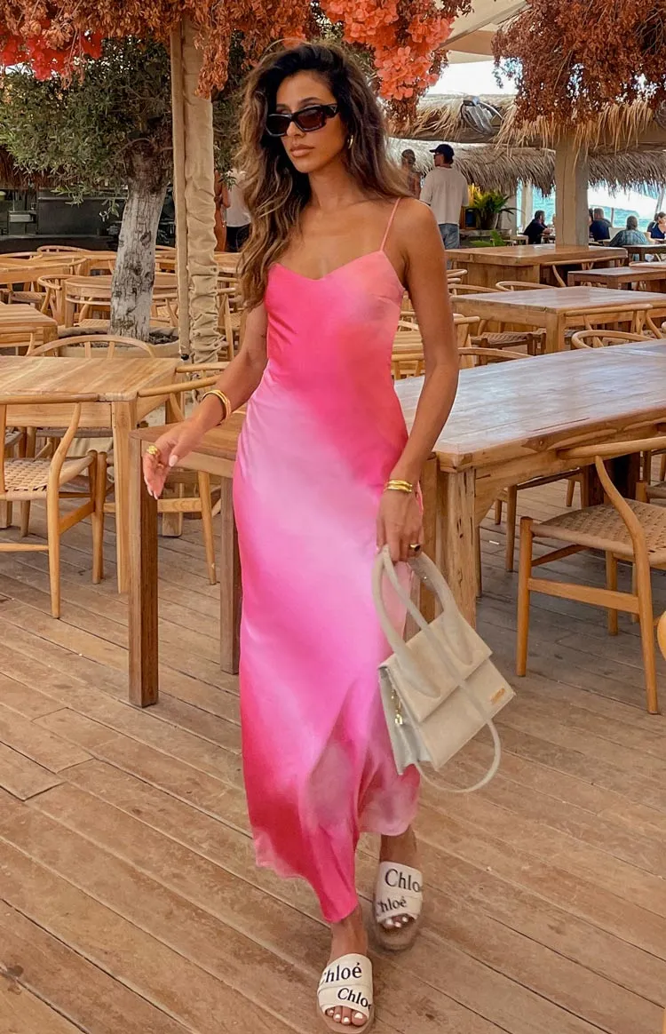 Hanna Pink Ombre Maxi Dress