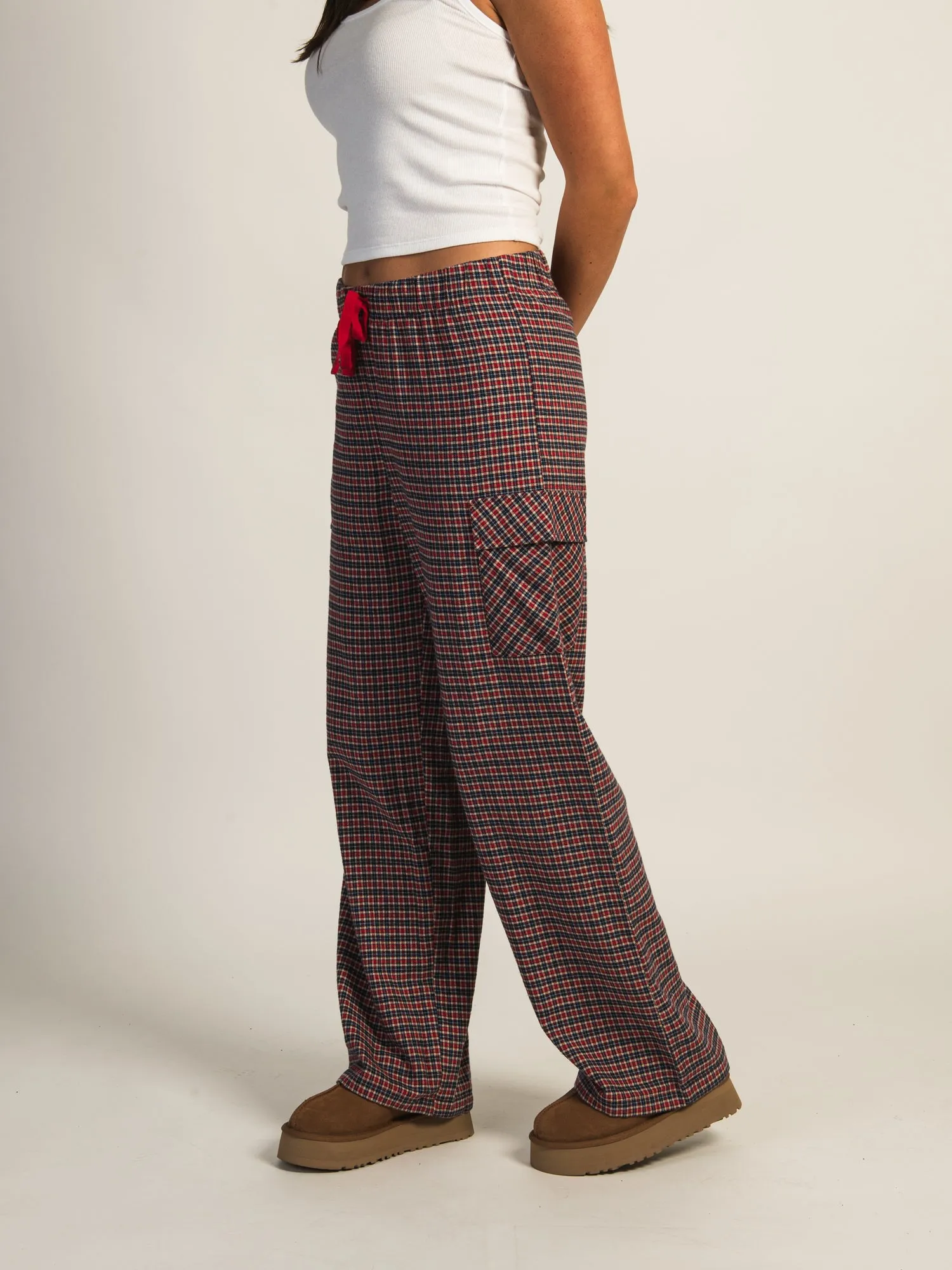 HARLOW KHLOE CARGO PANT - RED