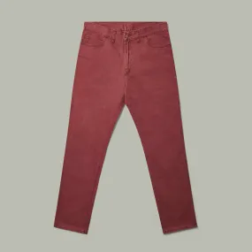 Harrow Brushed Cotton Jeans [BERRY]