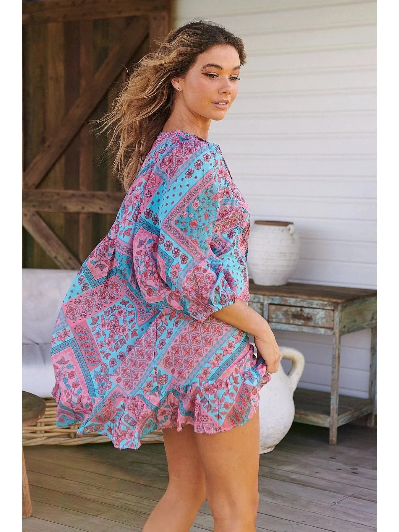 JAASE Luana Print Zarina Mini Dress