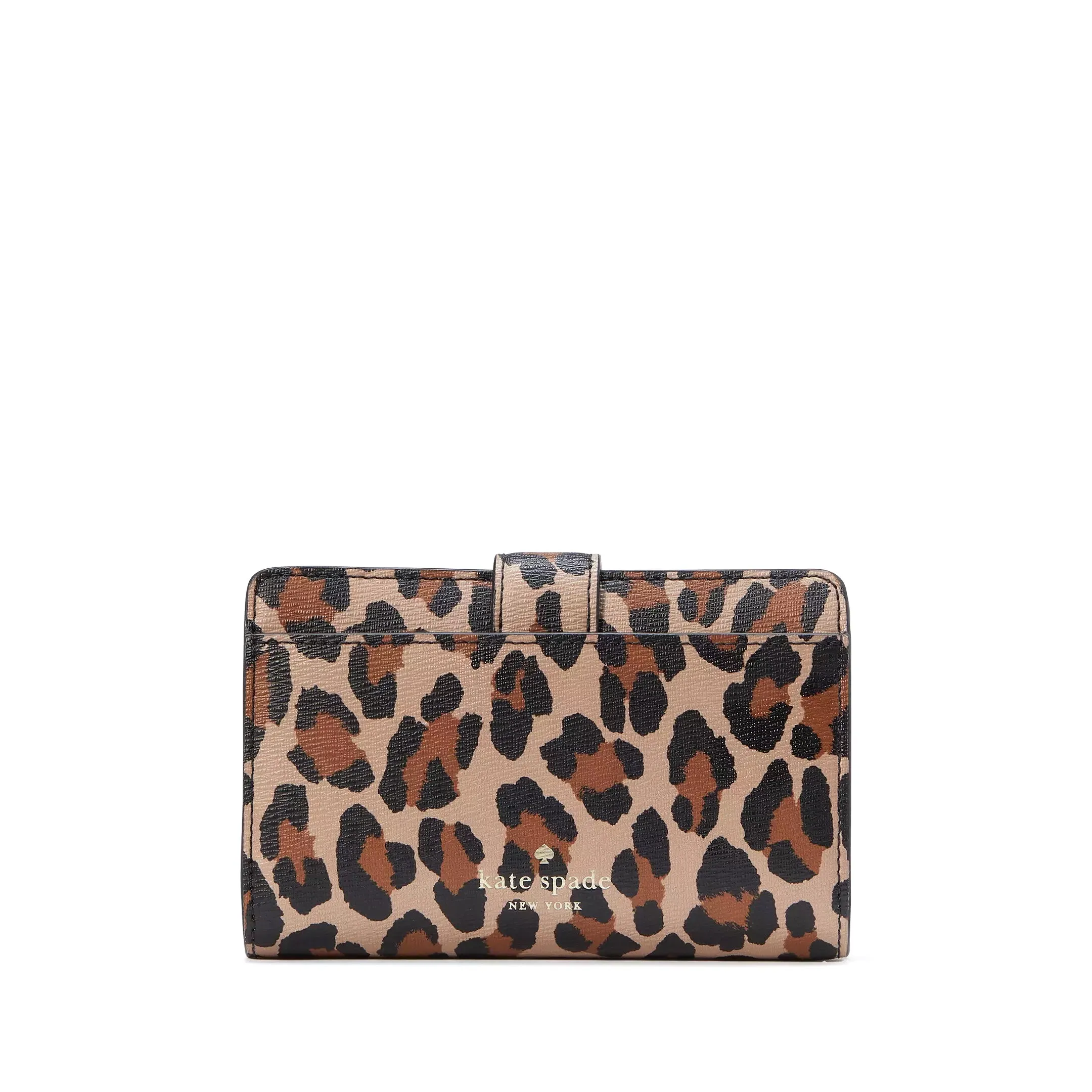 Kate Spade Women's Phoebe Spotted Leopard Turnlock Medium Wallet