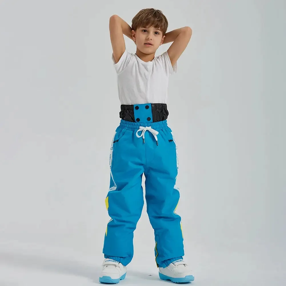 Kids Cargo Adjustable Drawstring Snow Pants