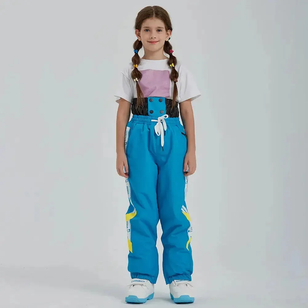 Kids Cargo Adjustable Drawstring Snow Pants