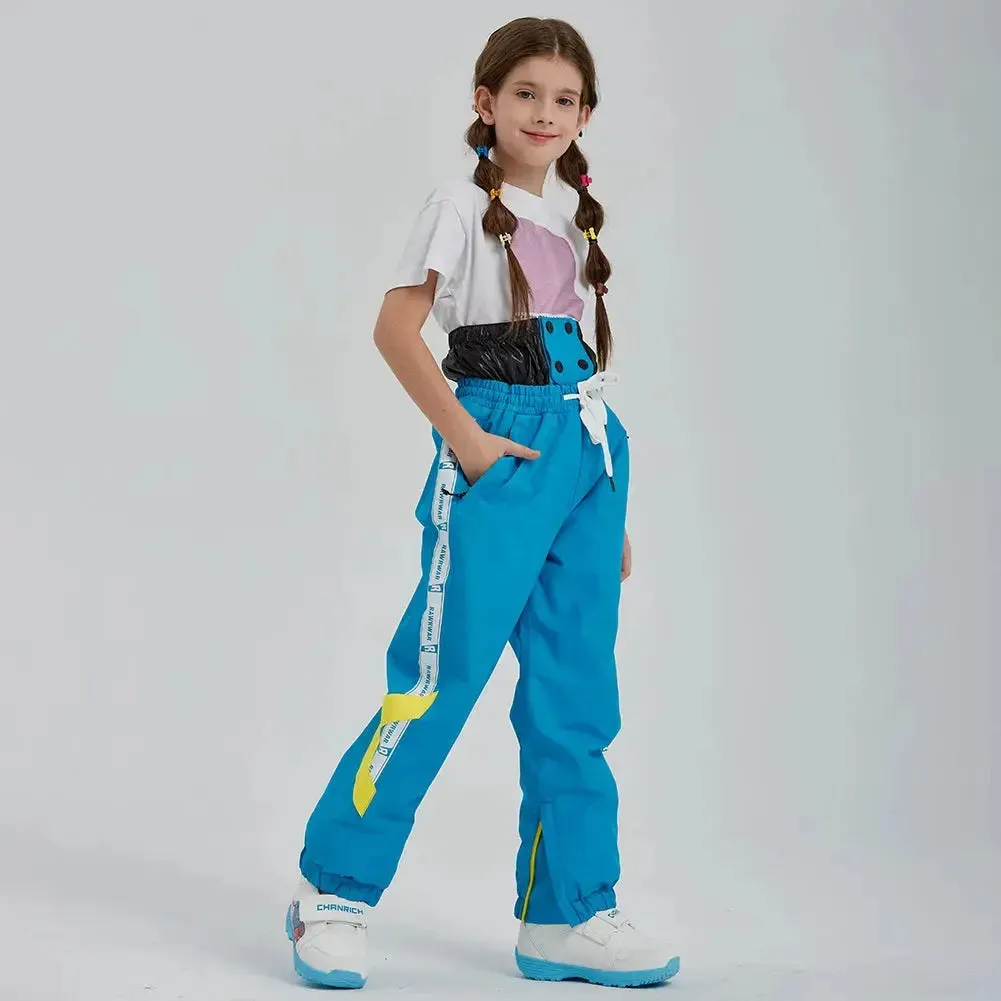 Kids Cargo Adjustable Drawstring Snow Pants