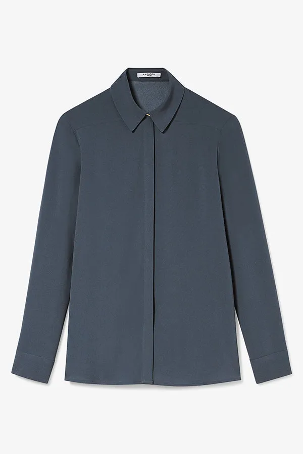 Lagarde Shirt - Eco Soft Wave :: Dusty Indigo