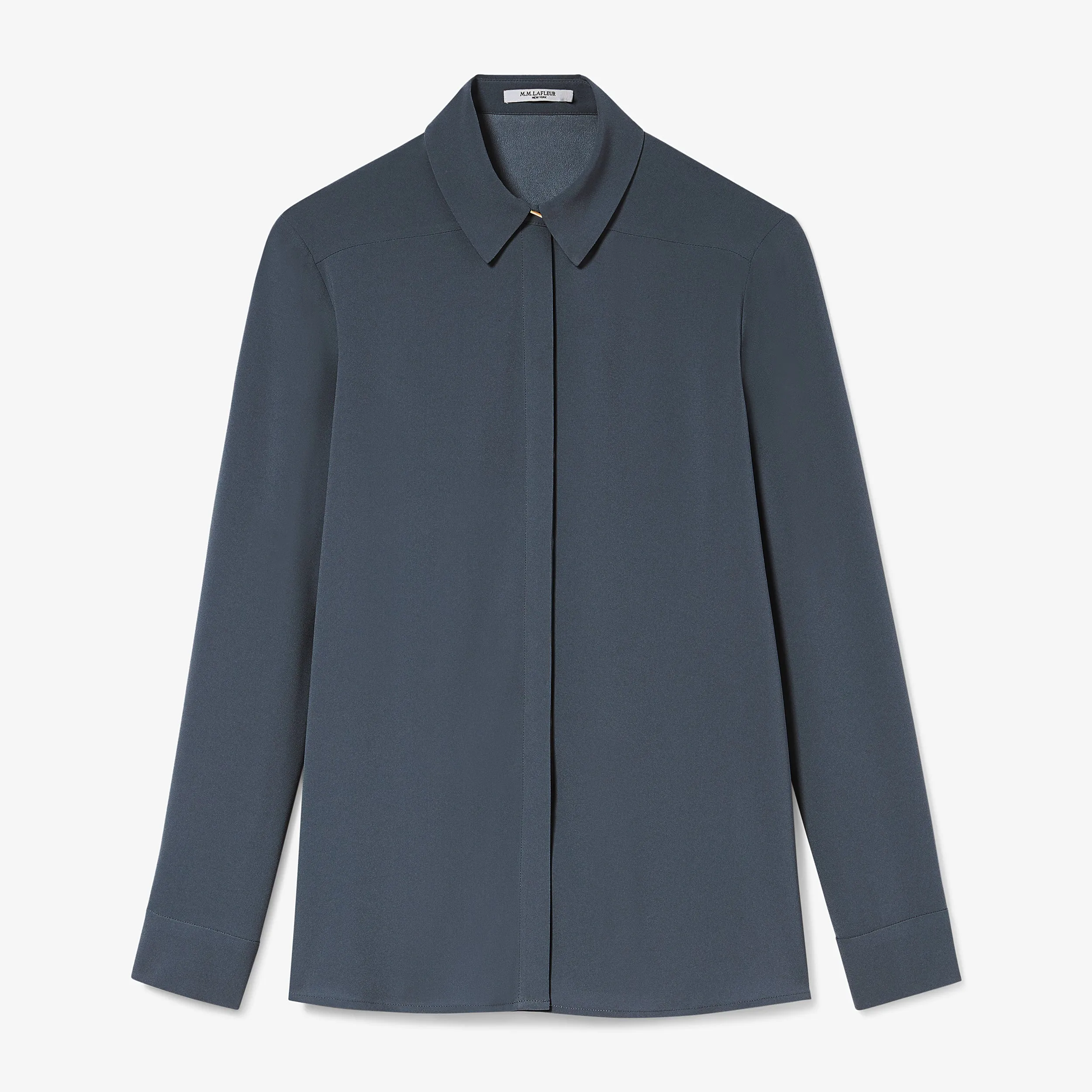 Lagarde Shirt - Eco Soft Wave :: Dusty Indigo