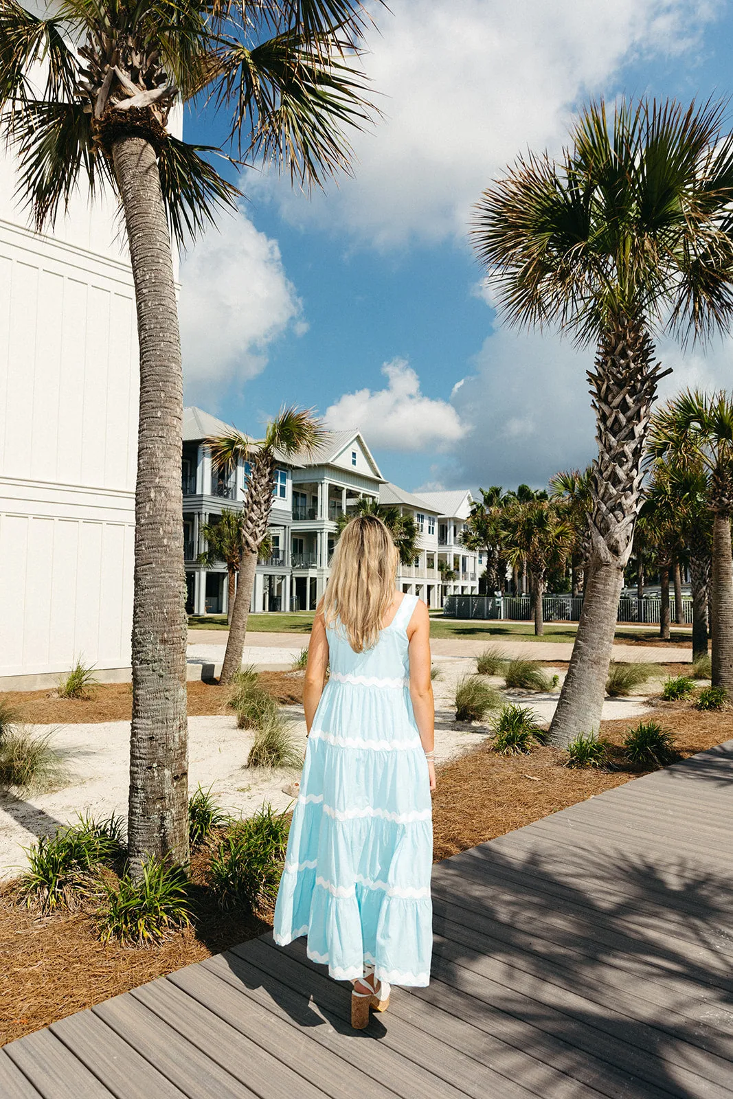 Leap Of Faith Midi Dress - Sky Blue