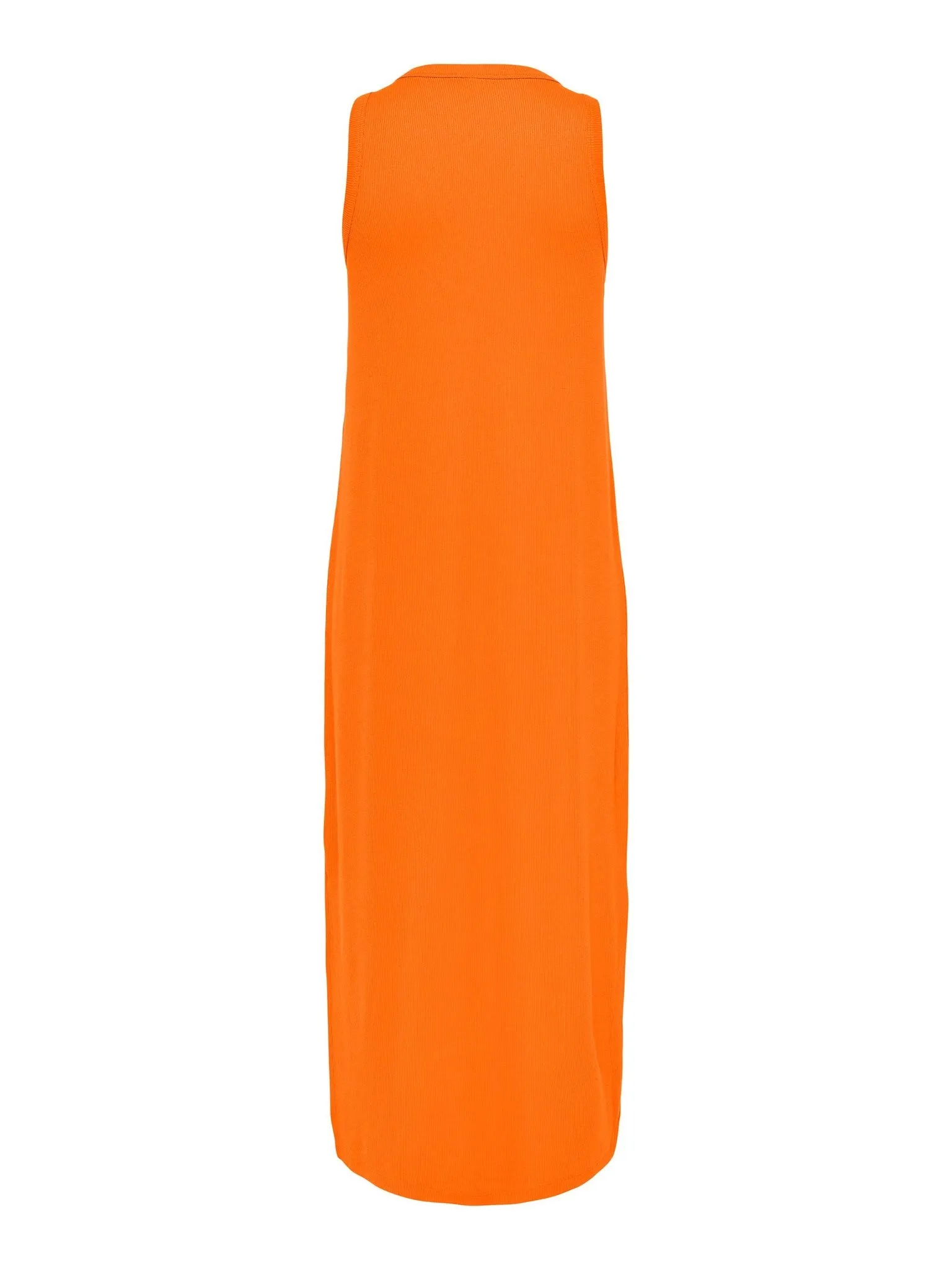 Line Summer Dress - Persimmon Orange