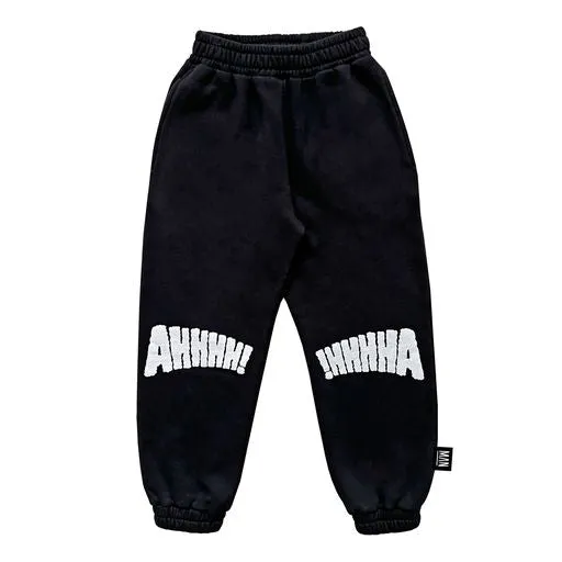 Little Man Happy AHHHH! JOGGING PANTS | BLACK