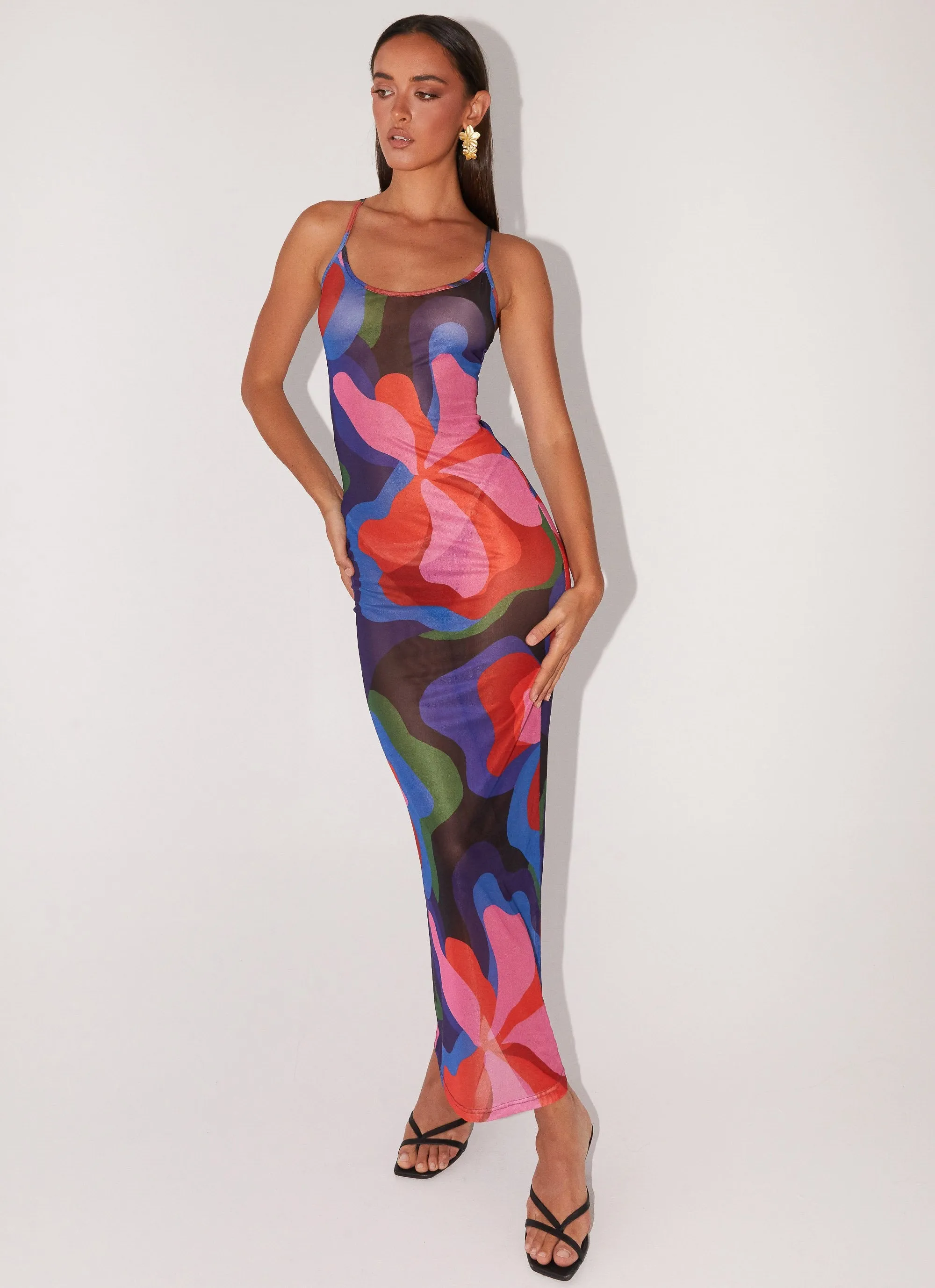 Love On The Run Maxi Dress - Floral Fantasy