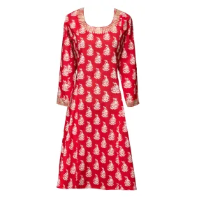 Luisa Red Flare Dress