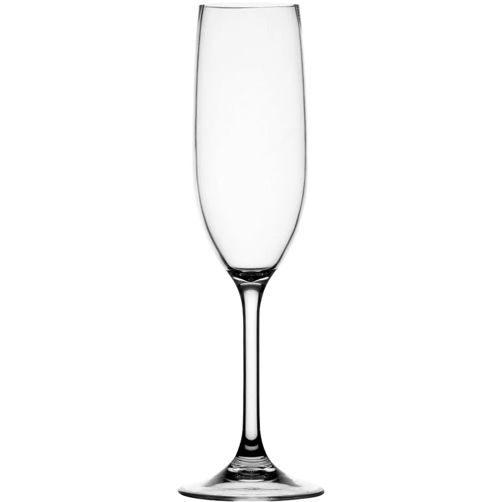 Marine Business Non-Slip Flute Glass Party - CLEAR TRITAN - Set of 6 [28105C]