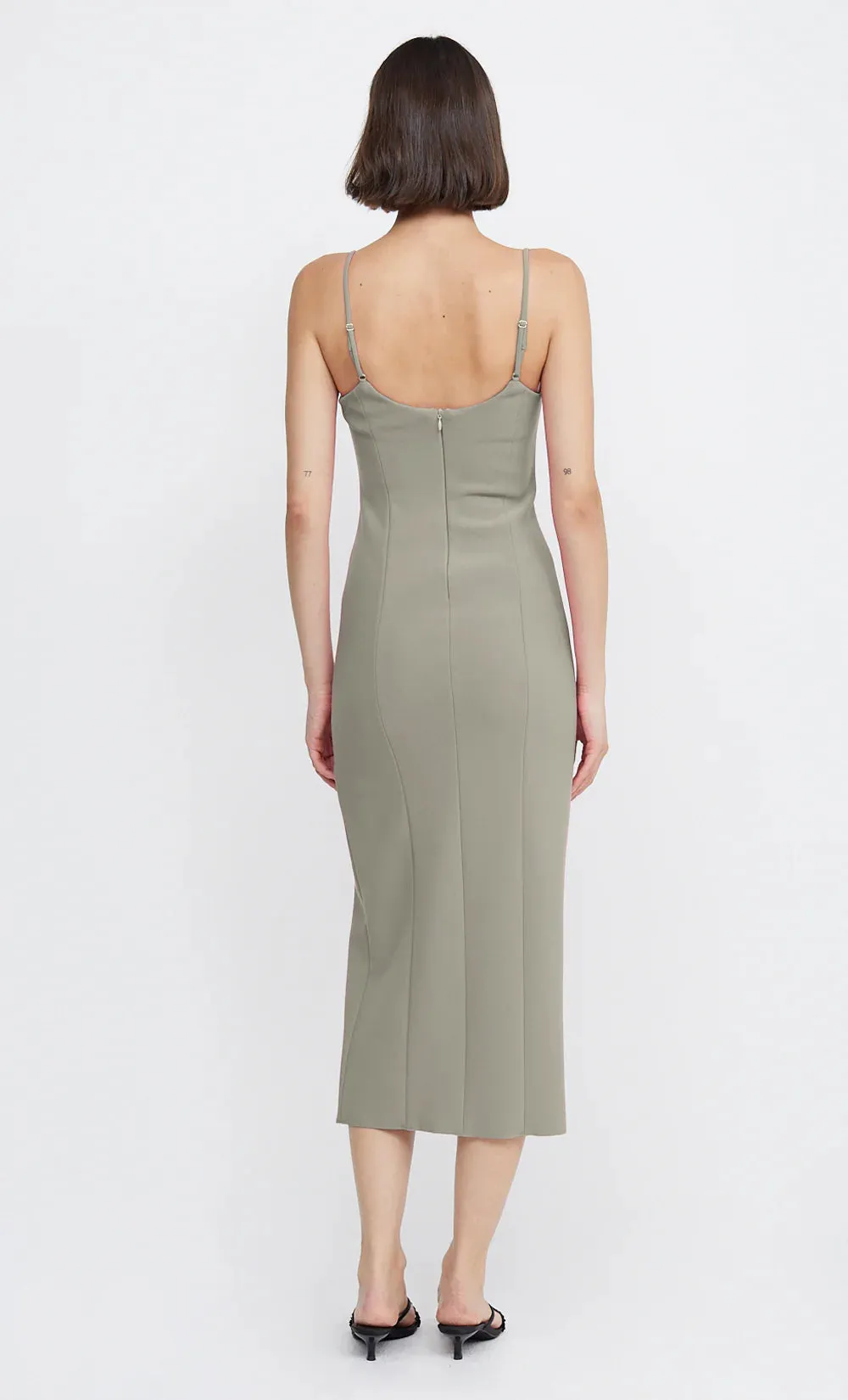 Marisol Midi Dress - Silver Sage