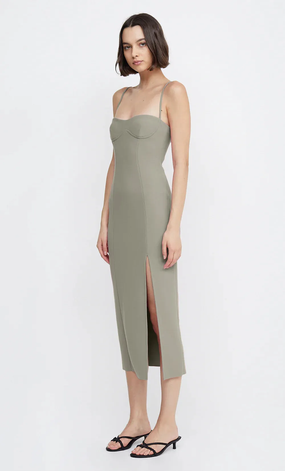 Marisol Midi Dress - Silver Sage