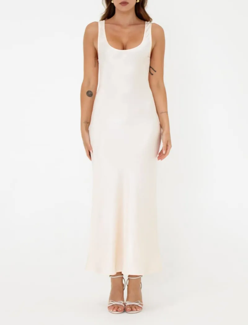 Market Midi Dress | Ivory