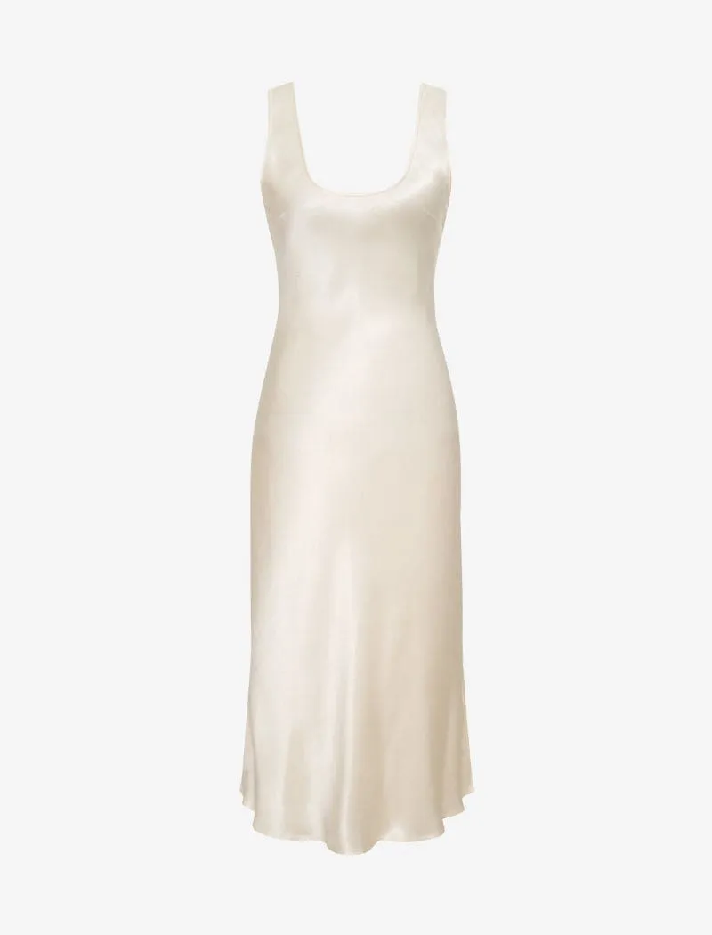 Market Midi Dress | Ivory