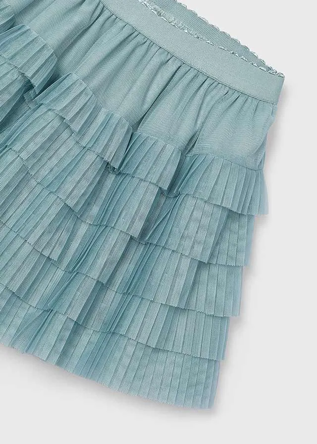 Mayoral 4902 015 - Jade Pleated Tulle Skirt