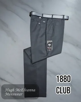 Mens 1880 Club Black Trouser - 72300/00