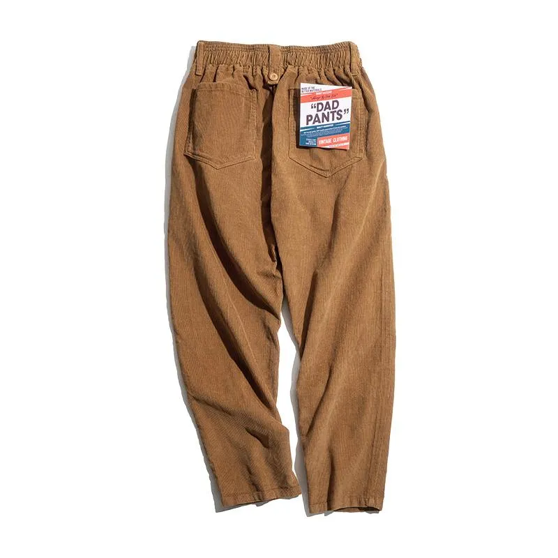 Men's 90s Retro  Corduroy Pants