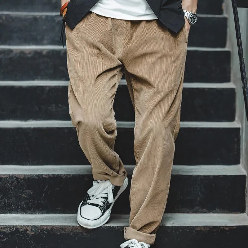 Men's 90s Retro  Corduroy Pants