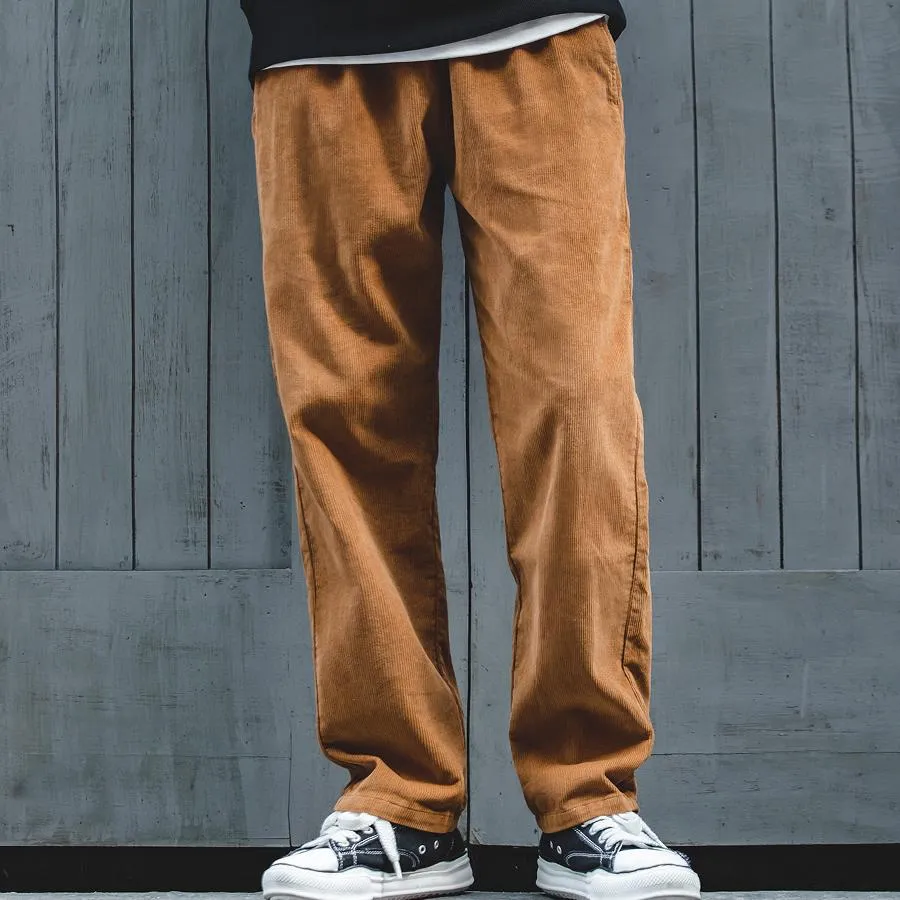 Men's 90s Retro  Corduroy Pants