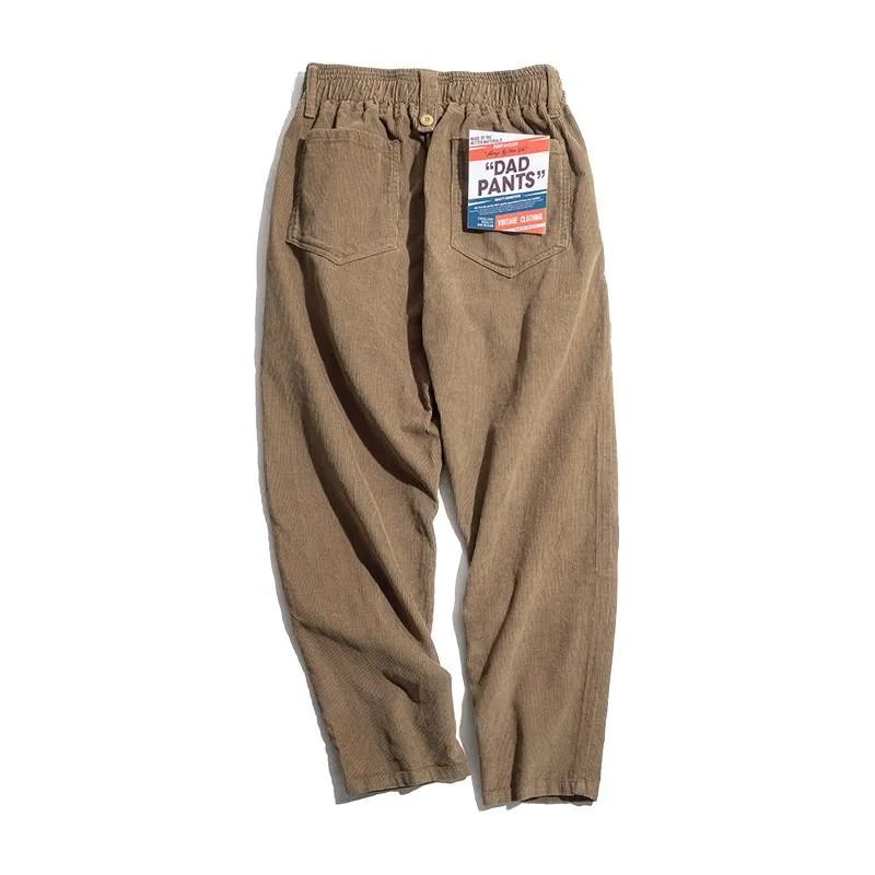 Men's 90s Retro  Corduroy Pants