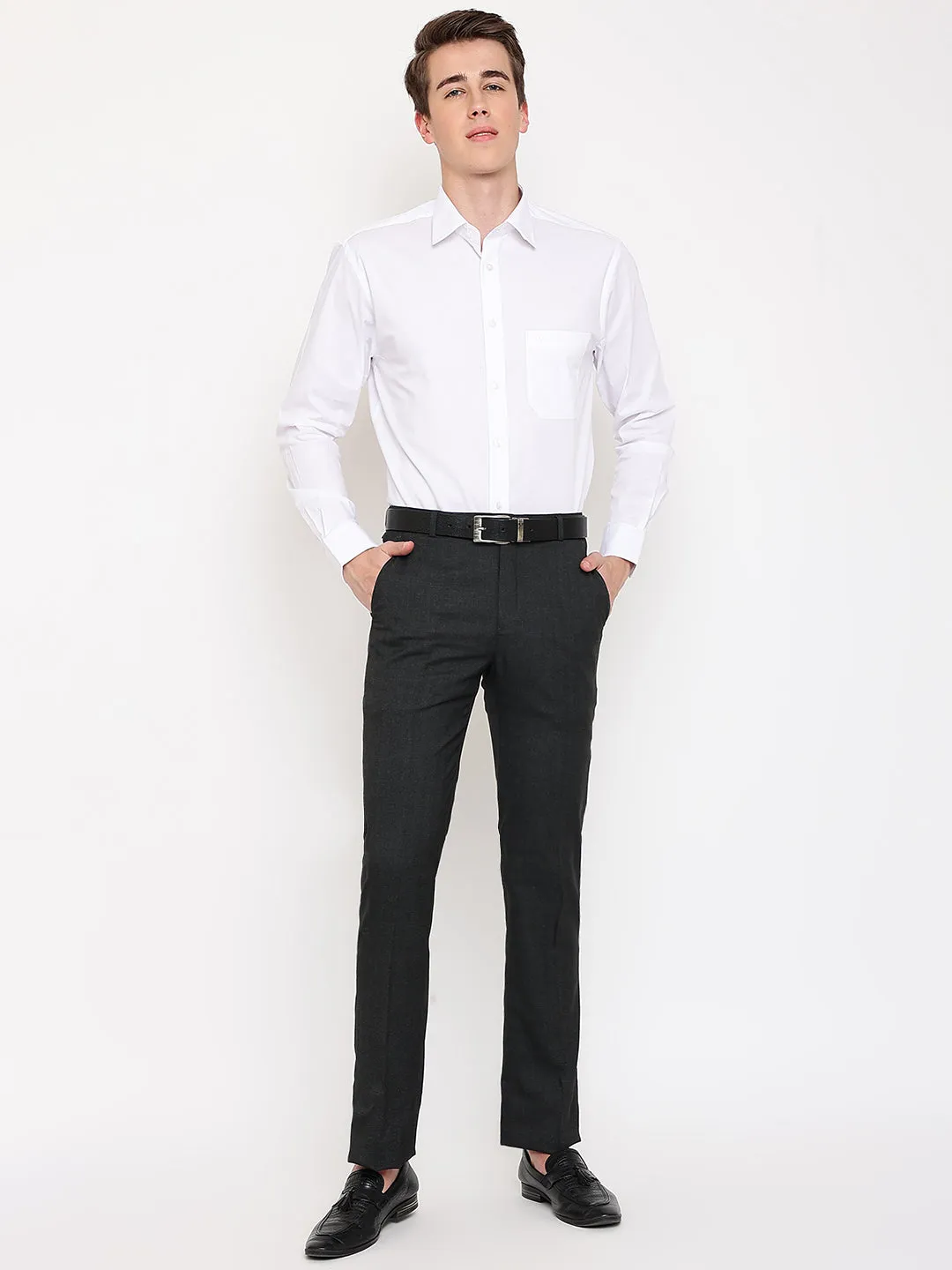 Mens Charcoal Trouser