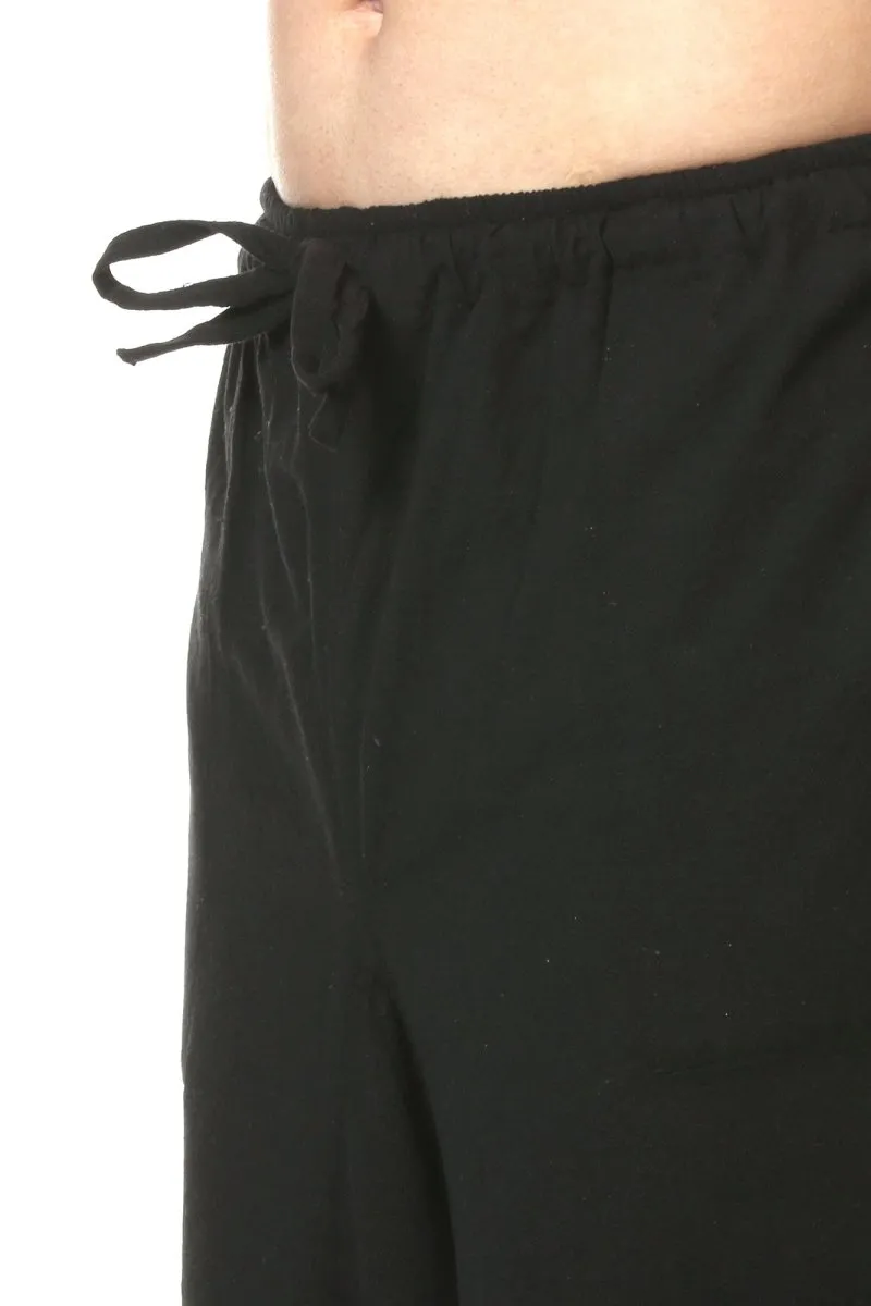 Men's Harem Pack of 2 | Black & Melange Grey | Fits Waist Sizes 28 to 36 Inches