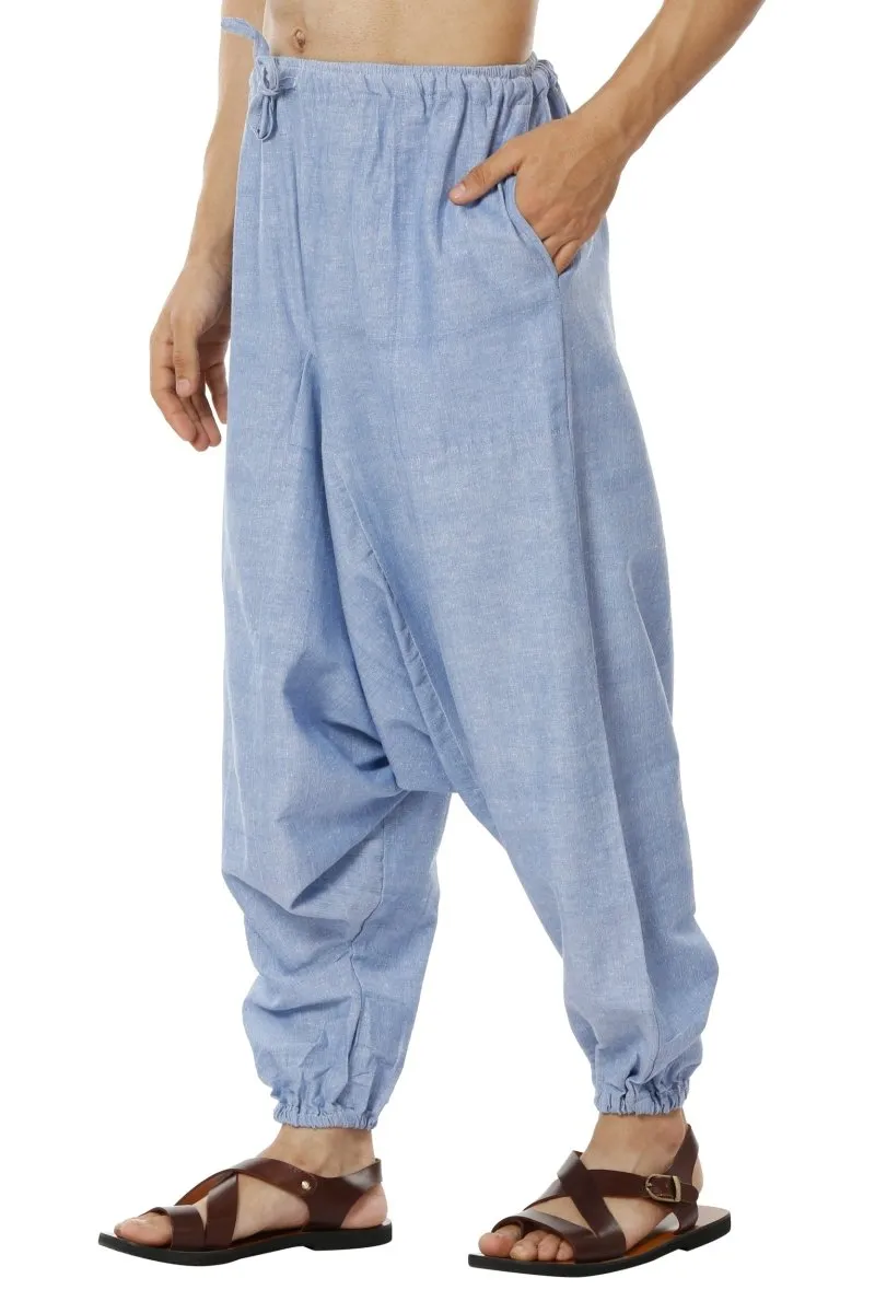 Men's Harem Pack of 2 | Blue and Grey | Fits Waist Sizes 28 to 36 Inches