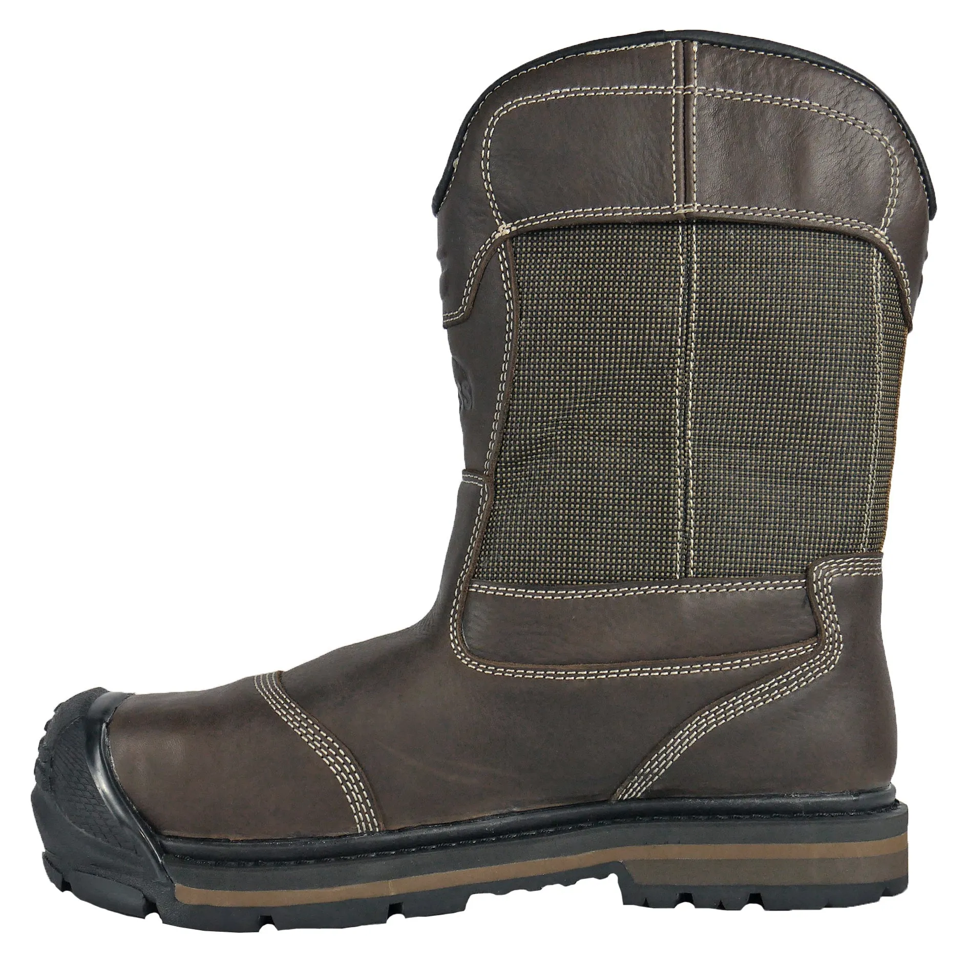 Men's Hoss Ranger Brown, EH, WP, Pull On Wellington Composite Toe Boot