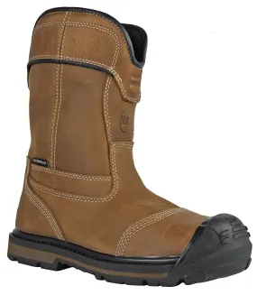 Men's Hoss Ranger Lt-Brown, EH, WP, Pull On Wellington Composite Toe Boot