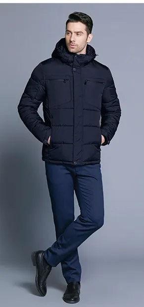 Men's Winter Warm Waterproof Hooded Parka