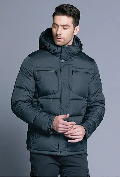 Men's Winter Warm Waterproof Hooded Parka