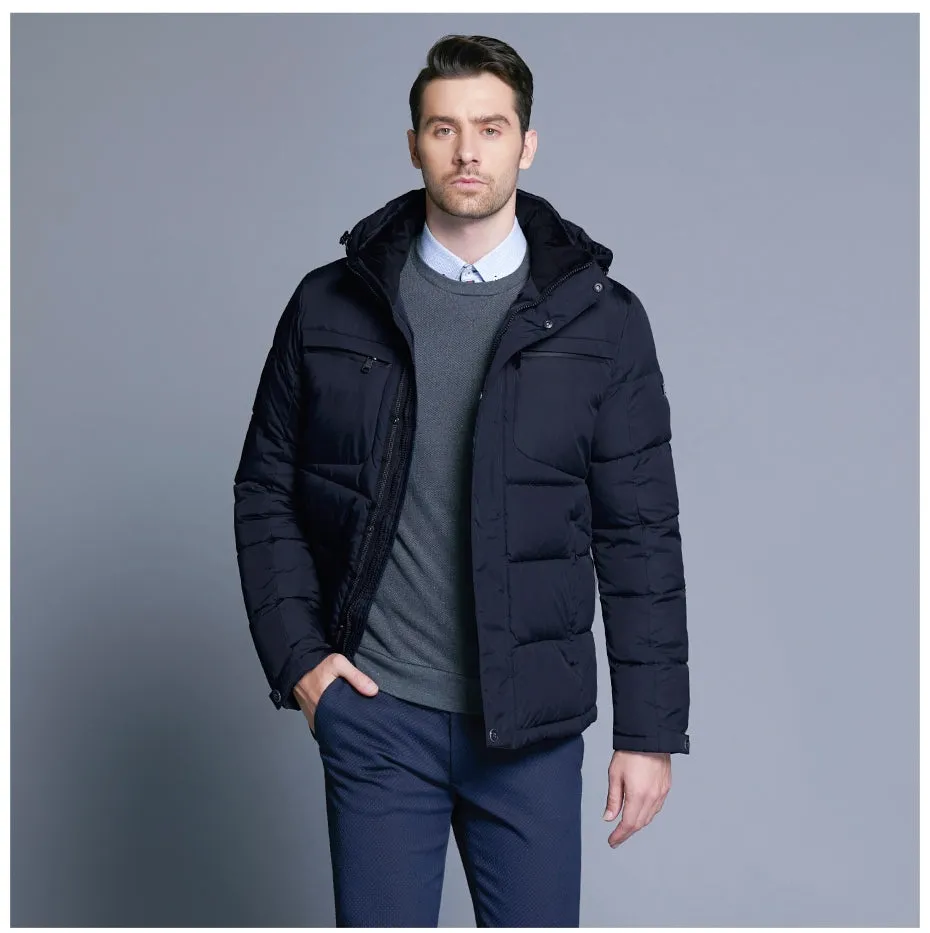 Men's Winter Warm Waterproof Hooded Parka