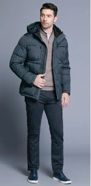 Men's Winter Warm Waterproof Hooded Parka