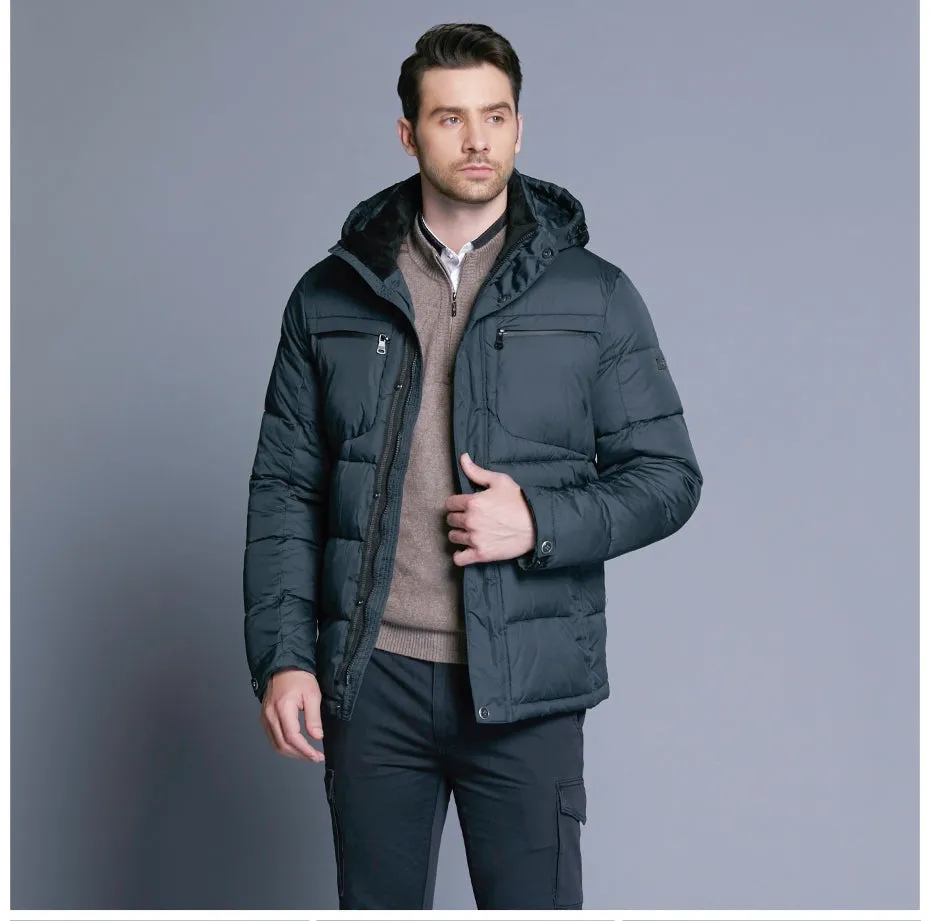 Men's Winter Warm Waterproof Hooded Parka