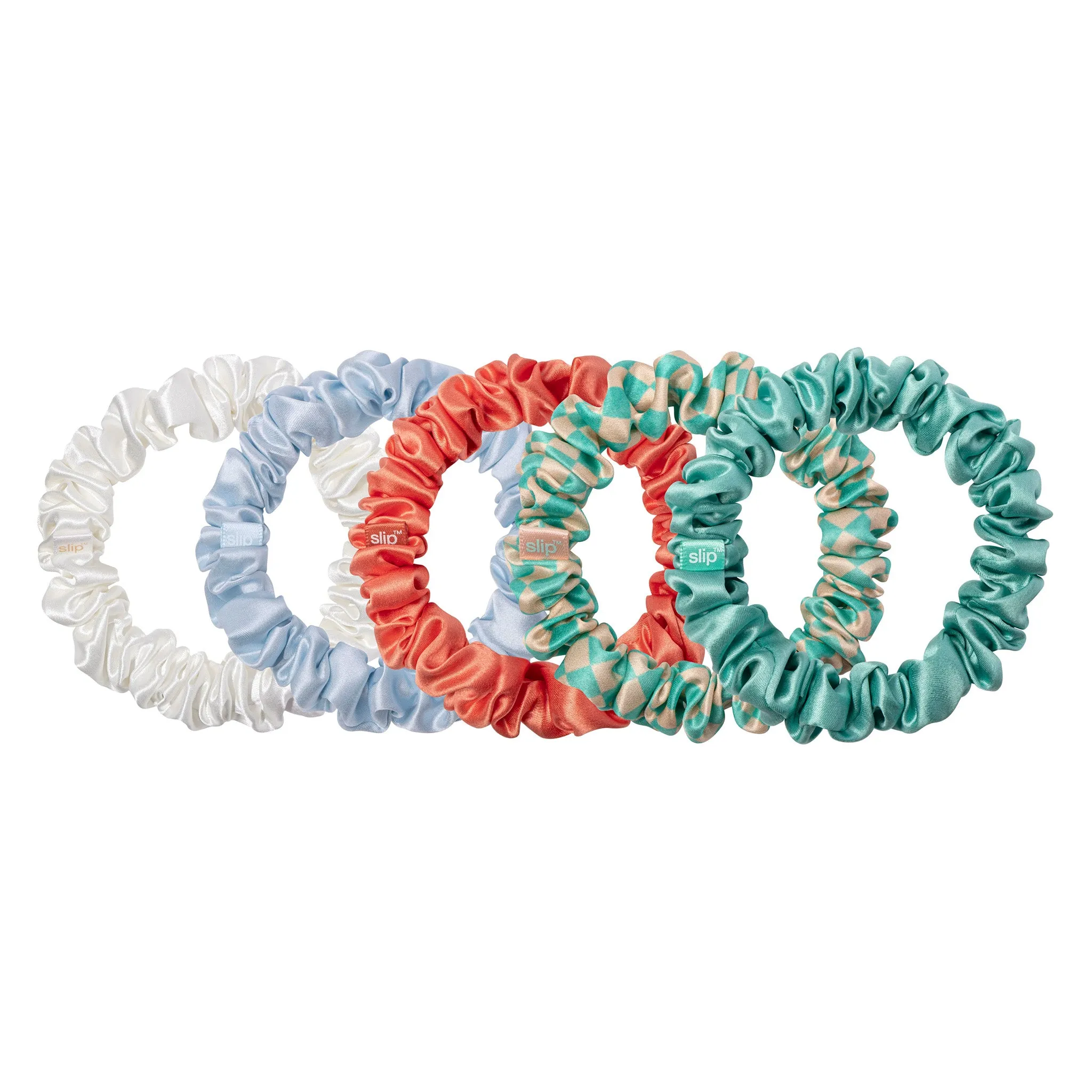 MIDI SCRUNCHIES - SET OF 5 - SEASHELL