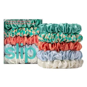 MIDI SCRUNCHIES - SET OF 5 - SEASHELL