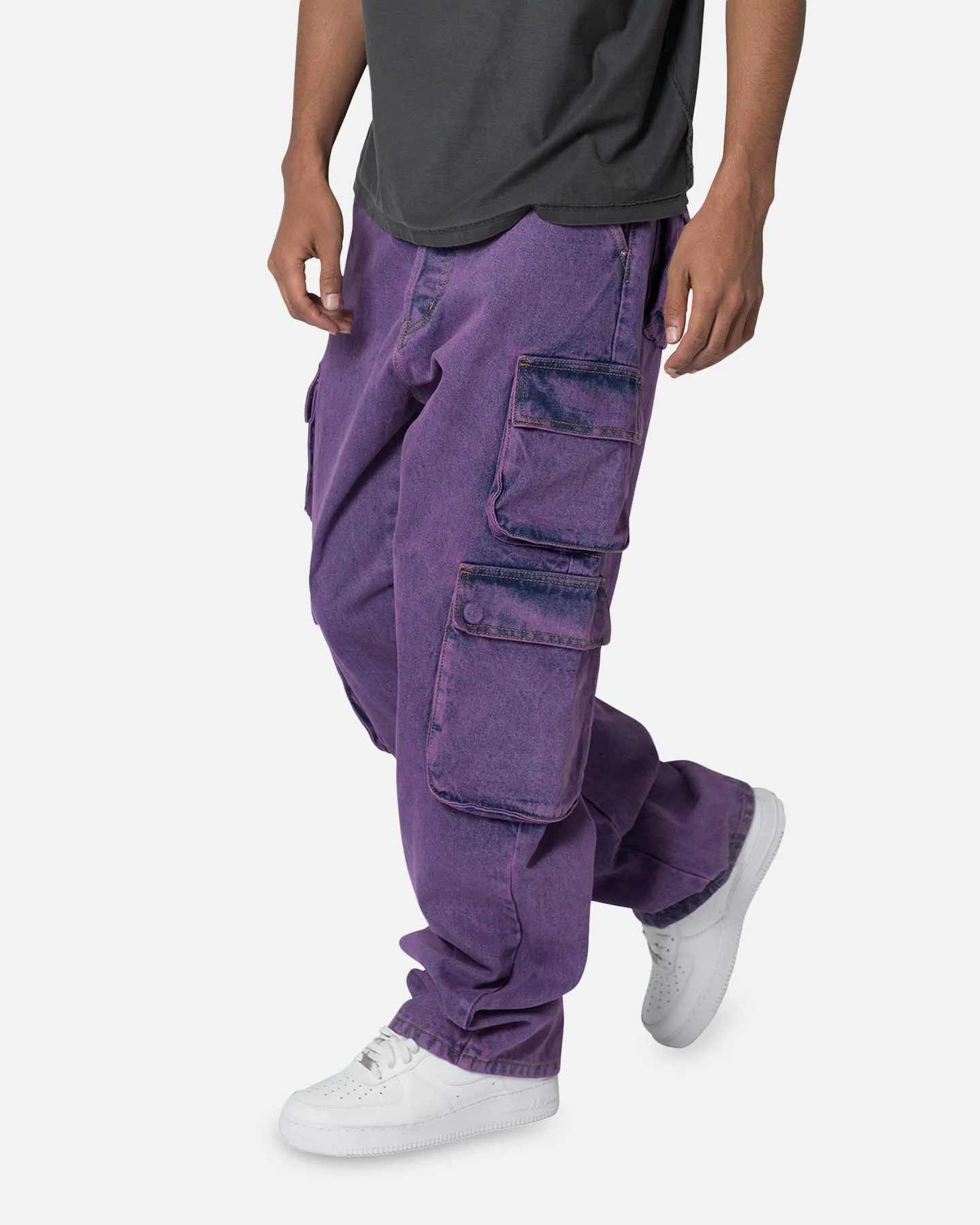 MNML V580 Baggy Cargo Pants Purple