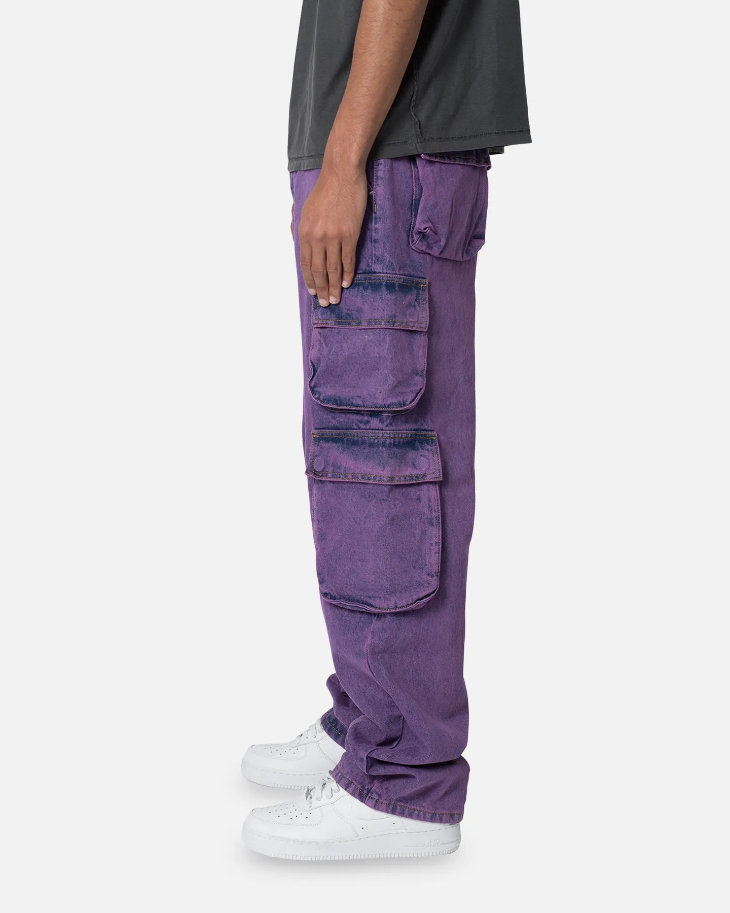 MNML V580 Baggy Cargo Pants Purple