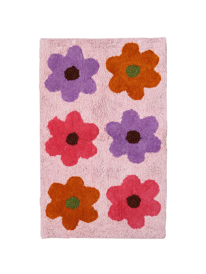 Mosey Me Candy Flowerbed Bath Mat