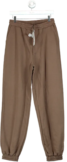 NA-KD Brown Straight Sweatpants UK M