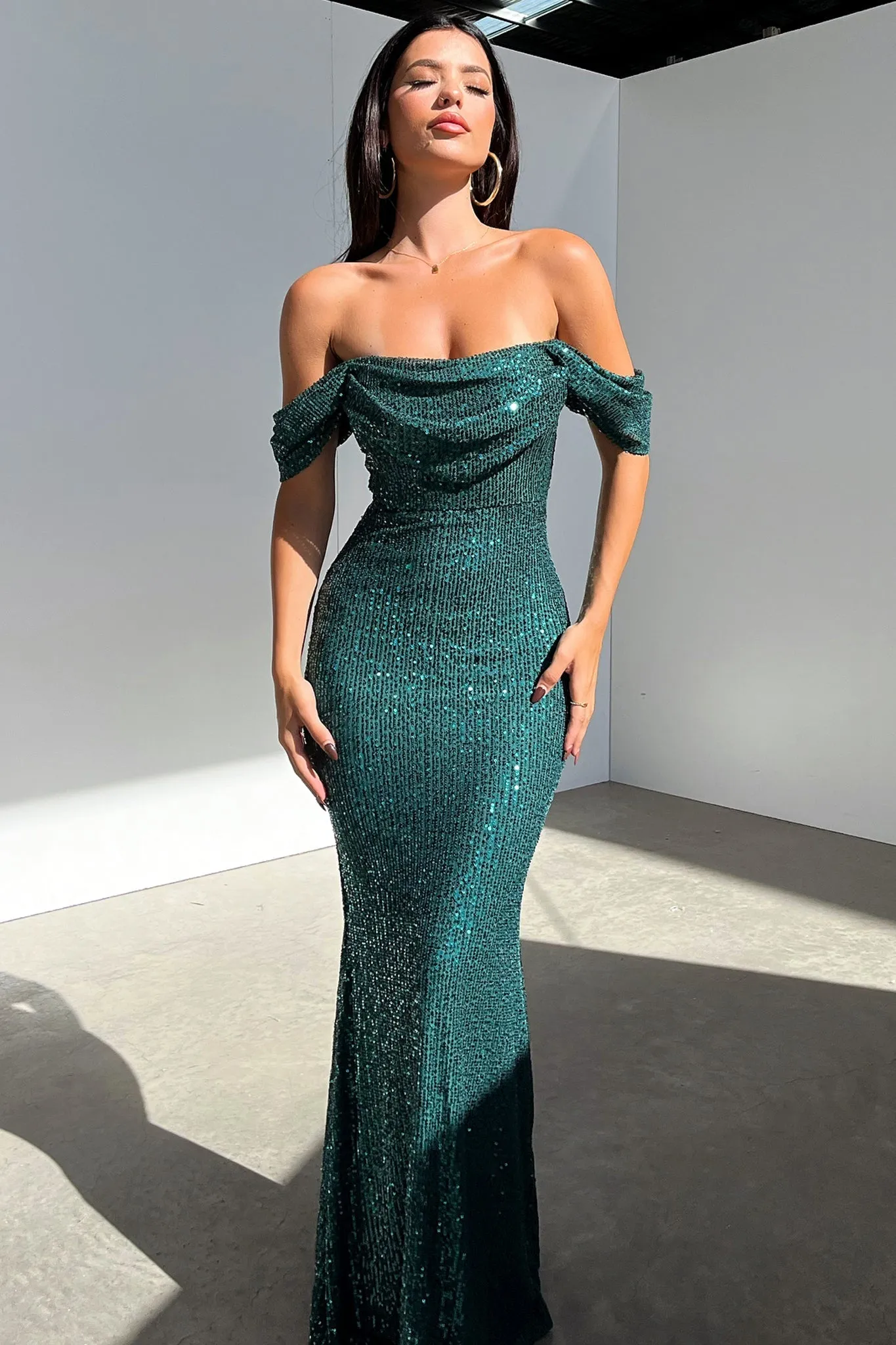 Nara Maxi Dress - Emerald