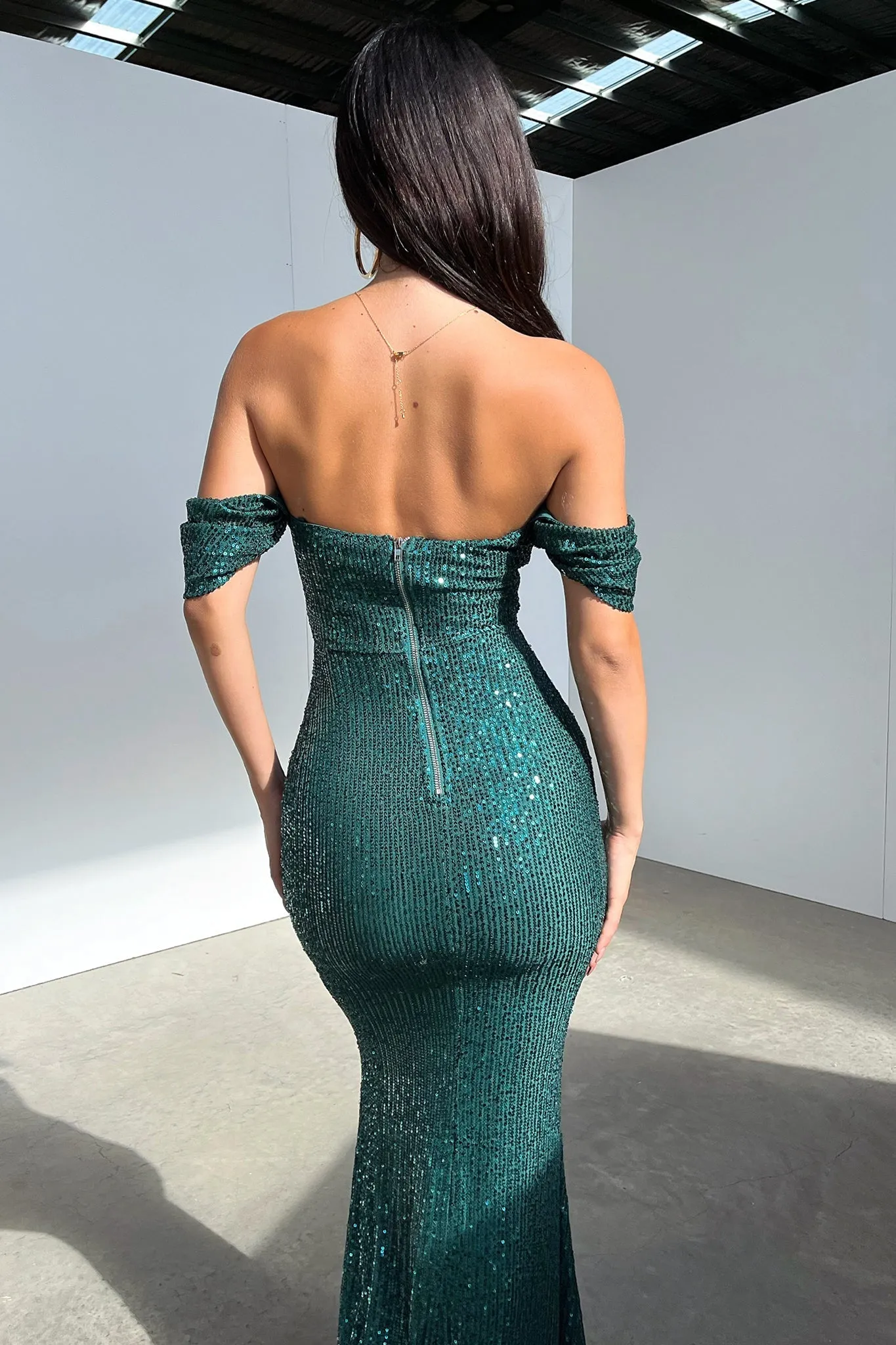 Nara Maxi Dress - Emerald