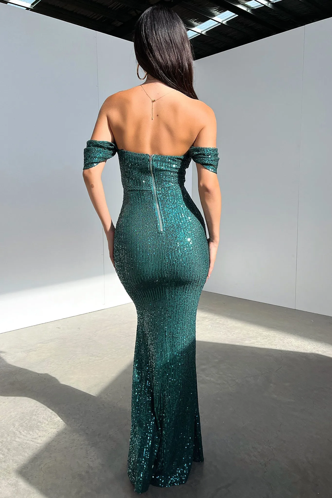 Nara Maxi Dress - Emerald